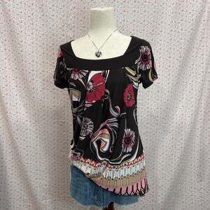Floral Y2K Speechless Women's Brown and Pink Blouse